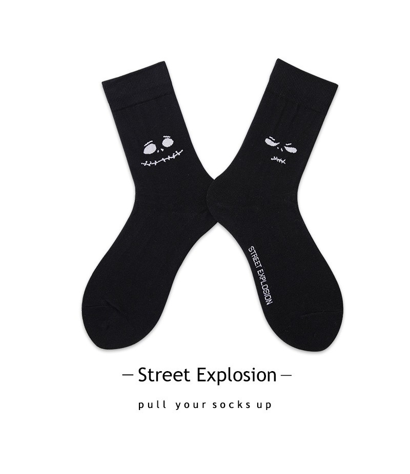 Unisex Funny Personalized Graffiti Pattern Cotton Socks