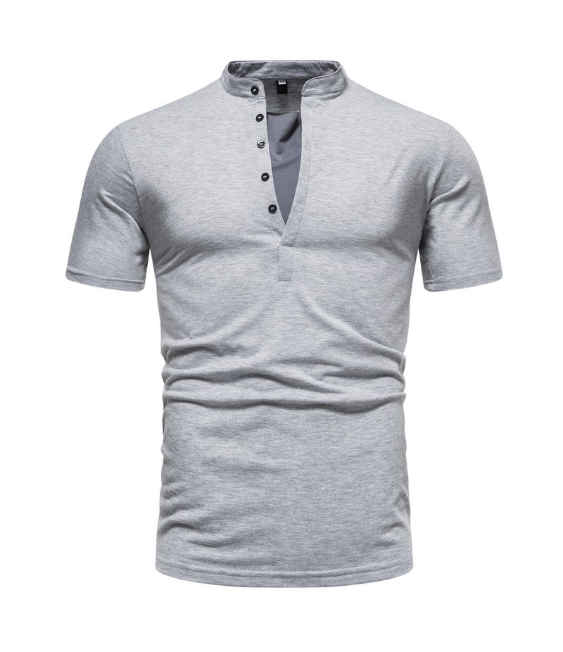 Men'S Casual Stitching Short-Sleeved Fake Two-Piece T-Shirt