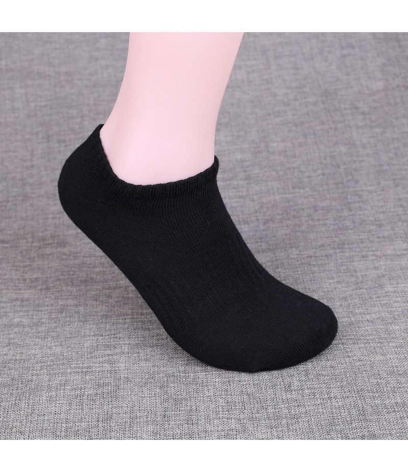 Men Sports And Leisure Breathable Sweat-Absorbing Solid Color Socks 10 Pairs-Pack