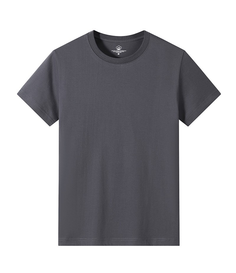 Men Casual Basic Solid Color Round Neck Short-Sleeved Large Size Loose T-Shirt