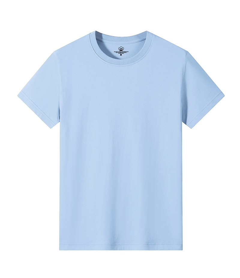 Men Casual Basic Solid Color Round Neck Short-Sleeved Large Size Loose T-Shirt