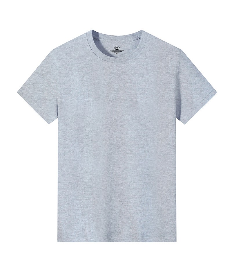 Men Casual Basic Solid Color Round Neck Short-Sleeved Large Size Loose T-Shirt