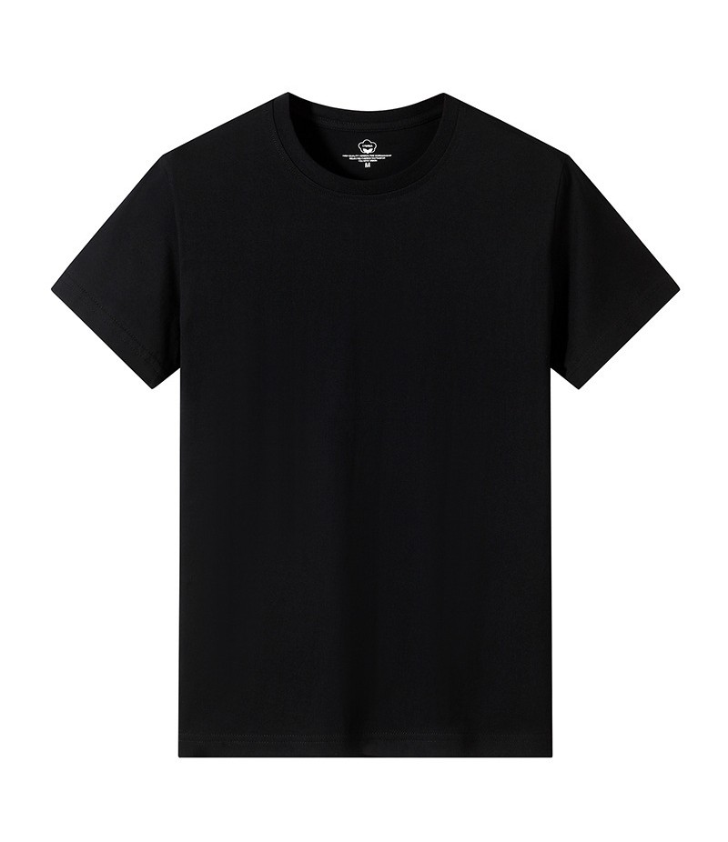 Men Casual Basic Solid Color Round Neck Short-Sleeved Large Size Loose T-Shirt