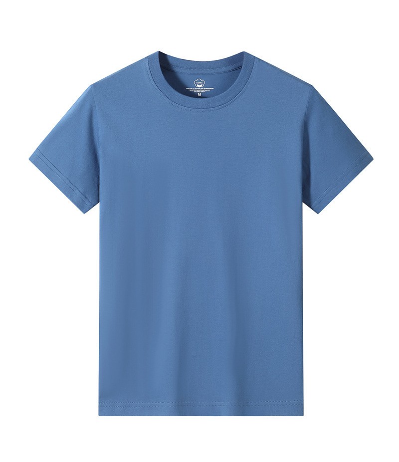 Men Casual Basic Solid Color Round Neck Short-Sleeved Large Size Loose T-Shirt