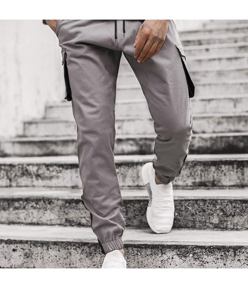 Men Fashion Color Matching Trousers