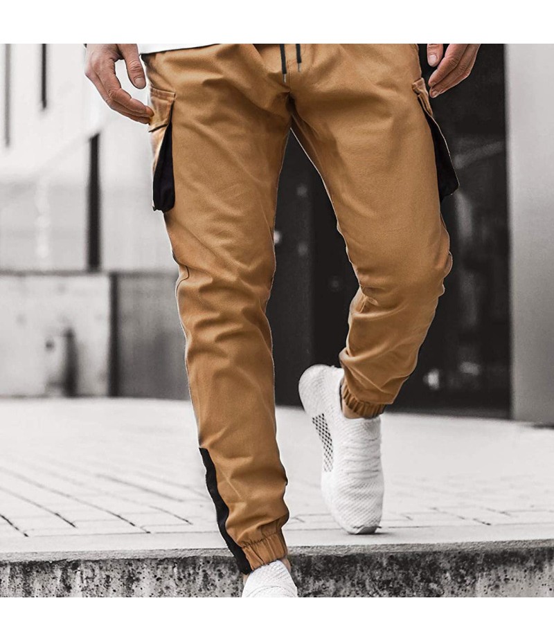 Men Fashion Color Matching Trousers