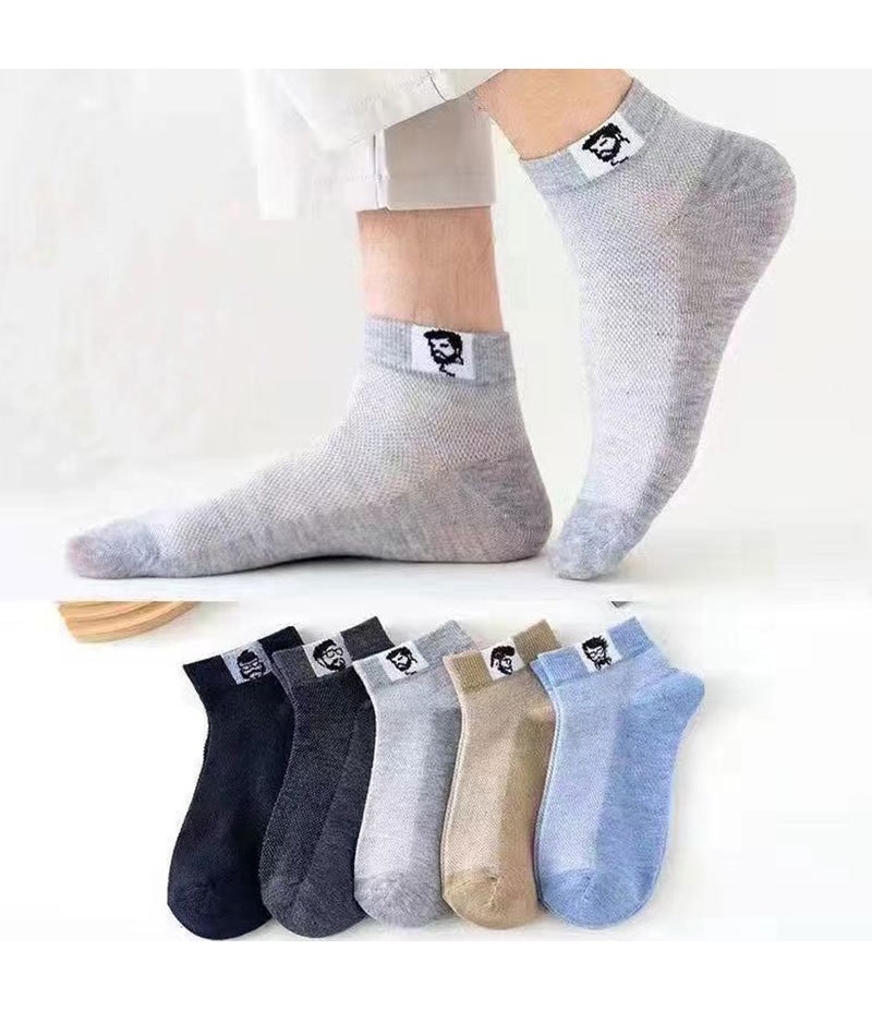 Men Fashion Breathable Sweat-Absorbent Socks 10 Pairs/Bag