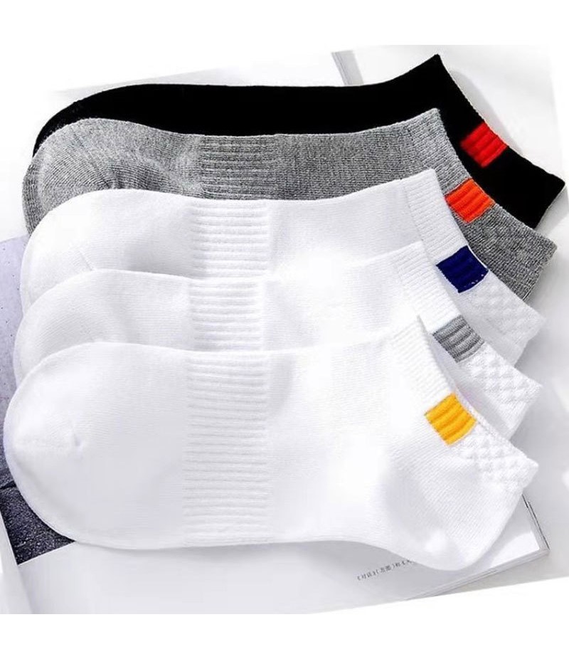 Men Fashion Breathable Sweat-Absorbent Socks 10 Pairs/Bag